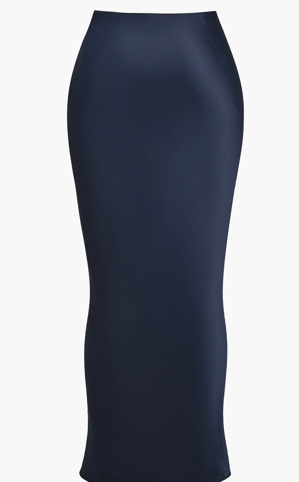 Satin Navy Skirt