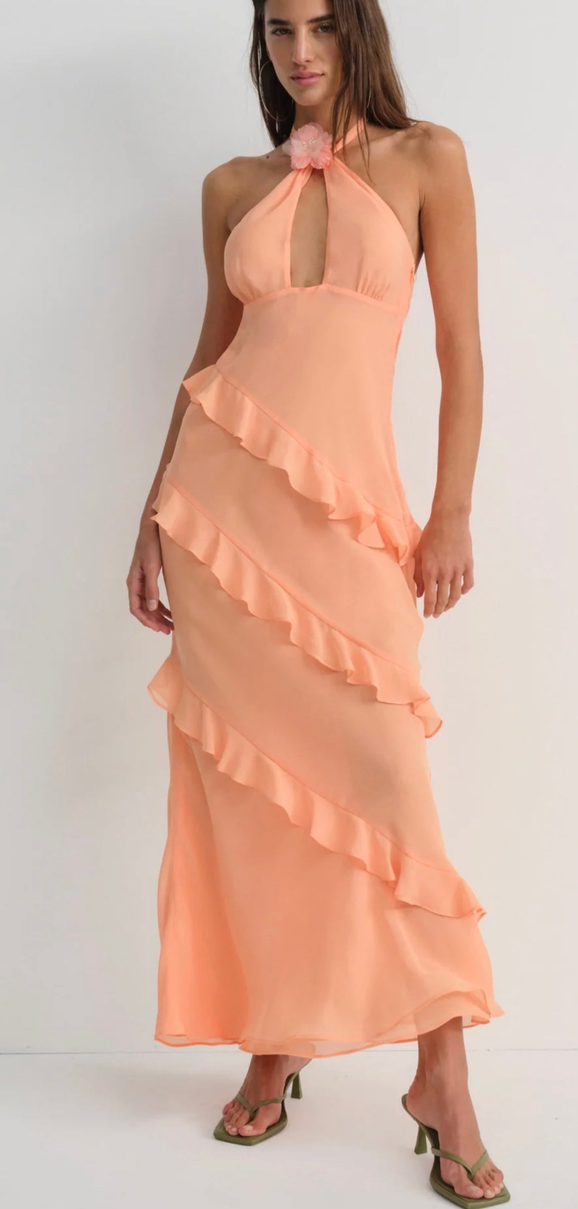 Peach dress