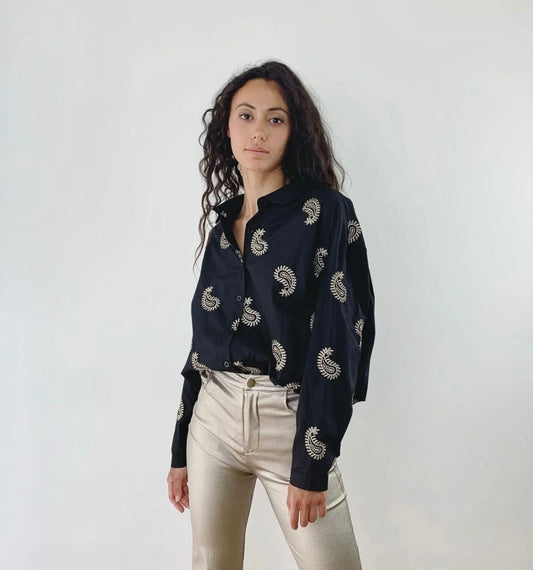 Black and gold shirt