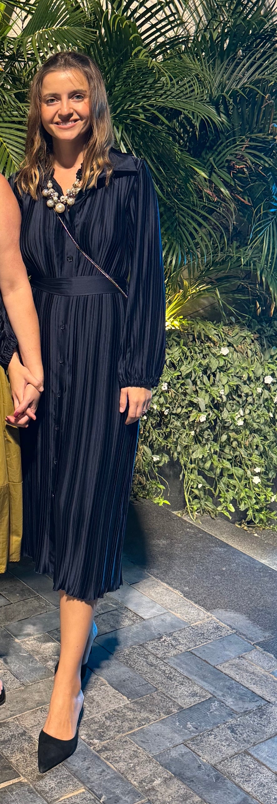 Navy blue covered dress