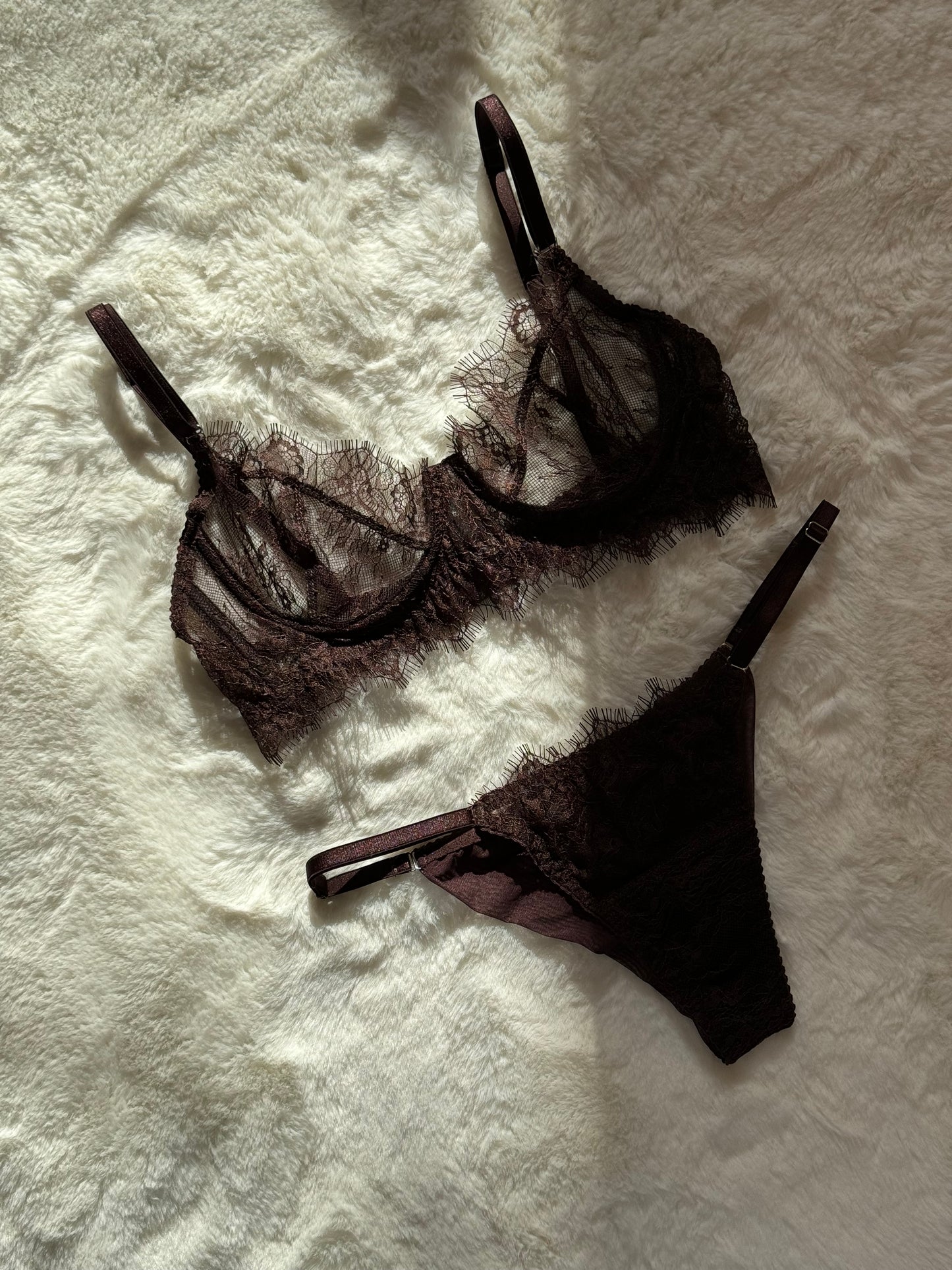 Brown chocolate lace