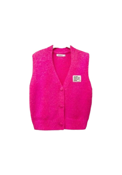 Fuchsia pink vest