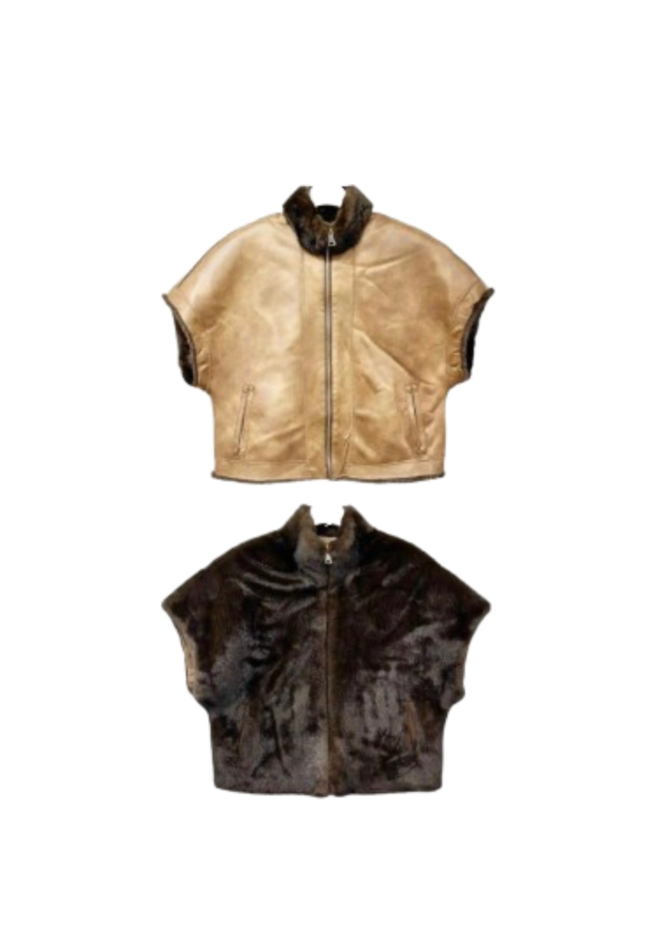 Double-sided fur vest