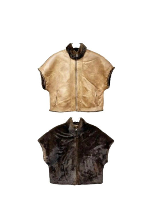 Double-sided fur vest