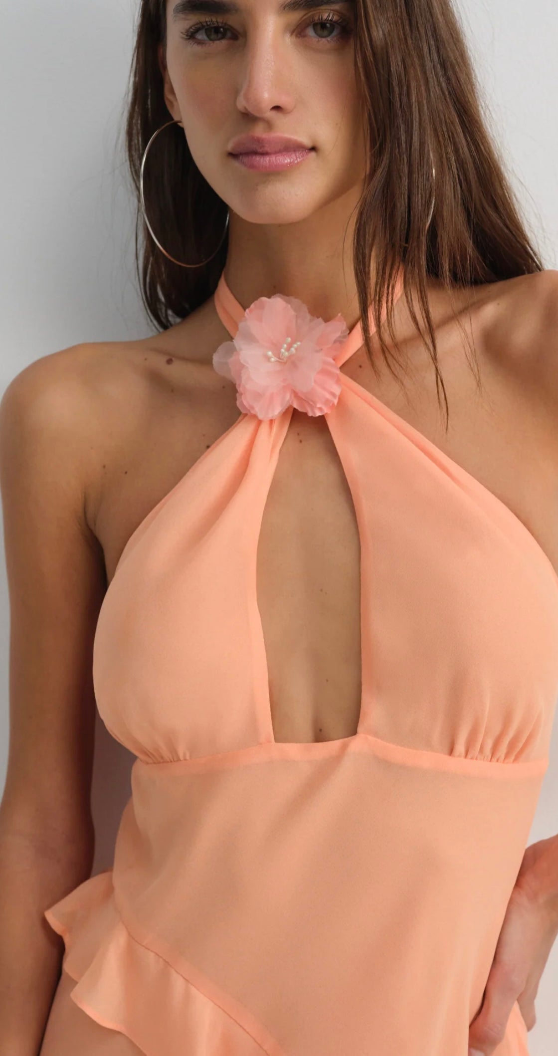Peach dress