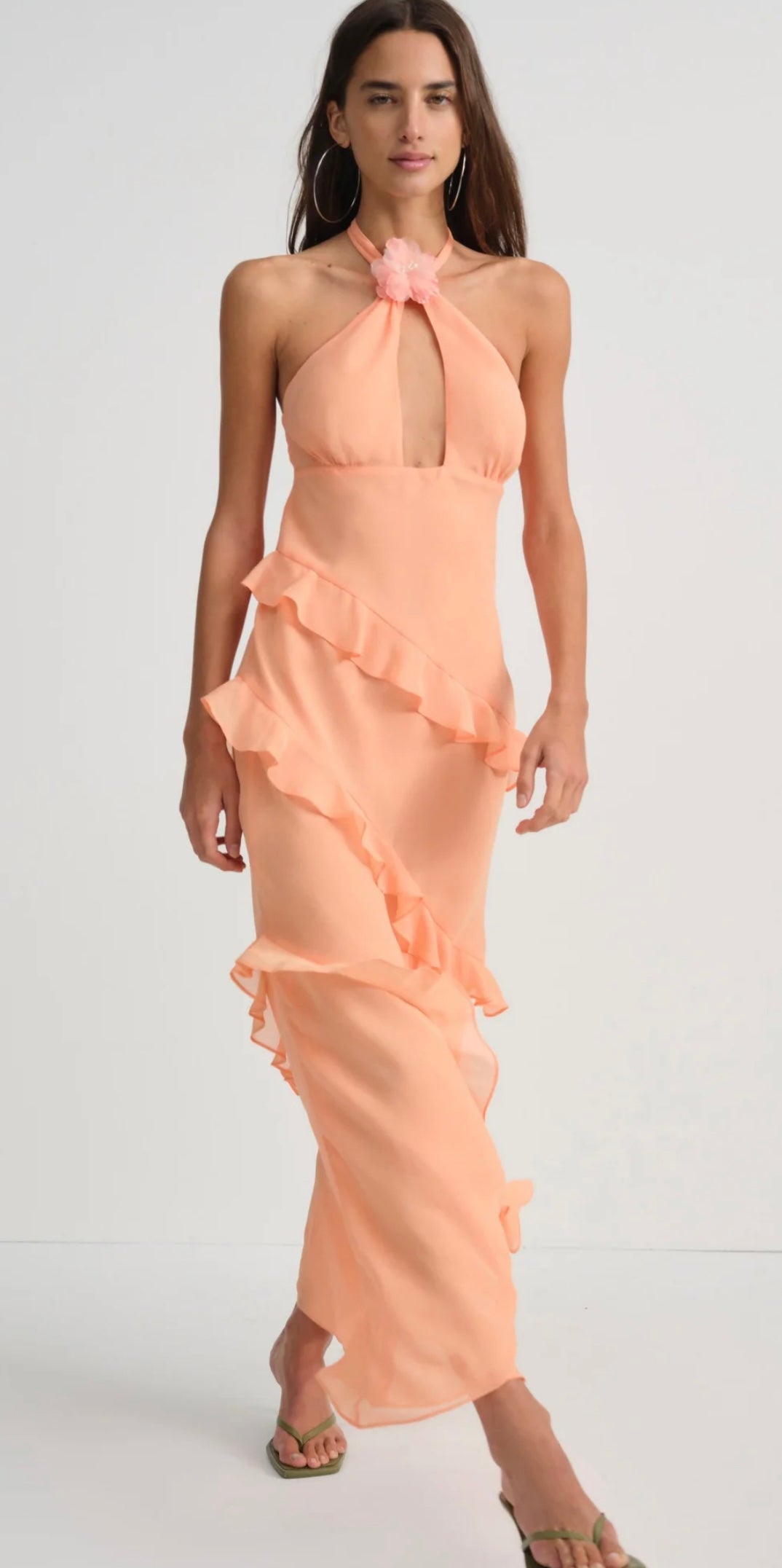 Peach dress