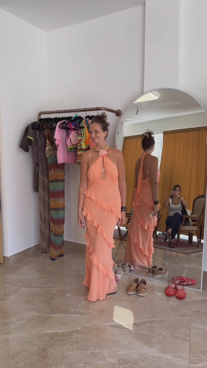 Peach dress